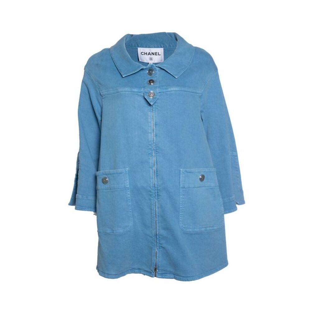 Chanel, 17S denim coat in blue